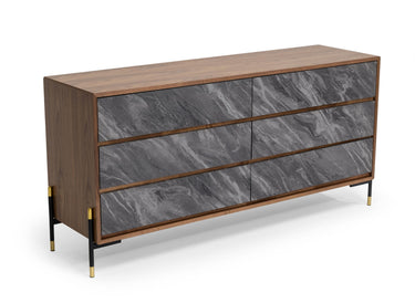 Nova Domus Metcalf Walnut & Grey Dresser