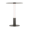 Miguel 21-inch bronze rechargeable LED table lamp with warm dimmable light, perfect for bedside.