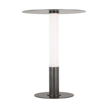Miguel 21-inch bronze rechargeable LED table lamp with warm dimmable light, perfect for bedside.