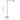 Mill Outdoor Grande floor lamp dimensions diagram: 96.6 inches high, 20.5 inch base, 50.8 inches overall length