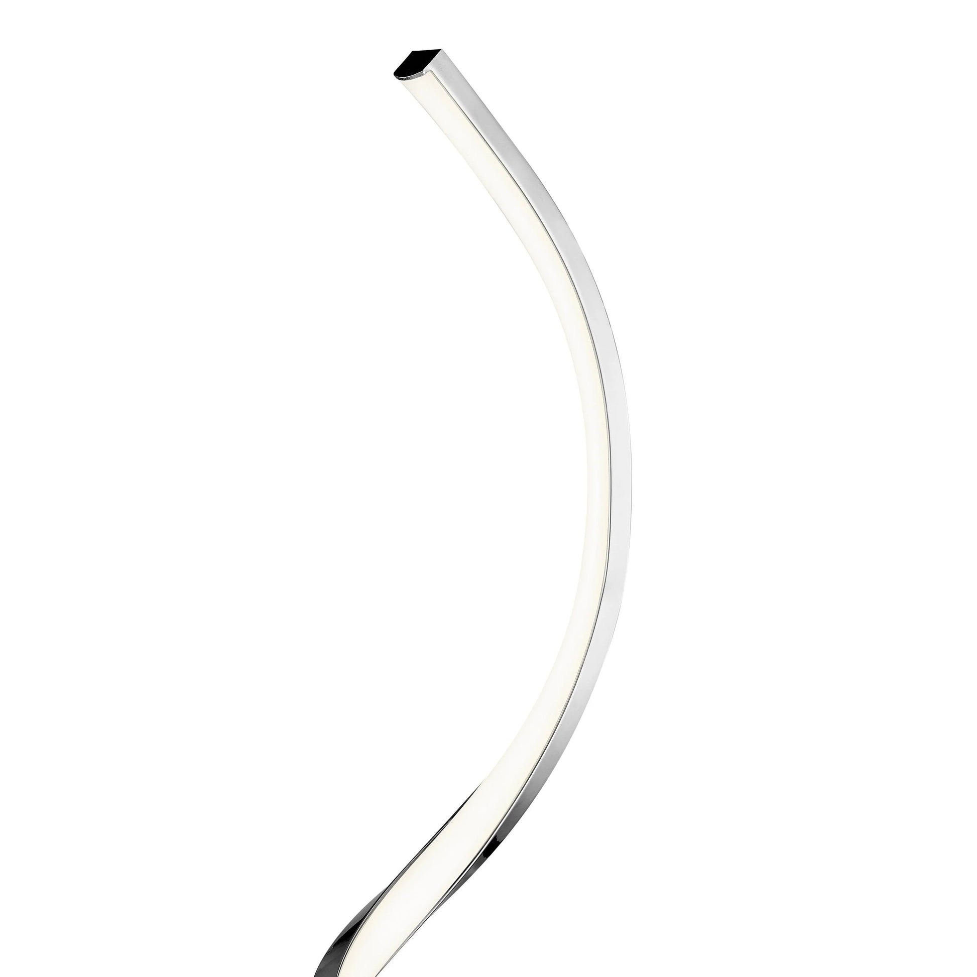 Finesse Decor Modern Spiral Integrated LED Table Lamp in Chrome 3