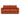 Neah sleeper upholstered in Esina Rust Orange, studio shot