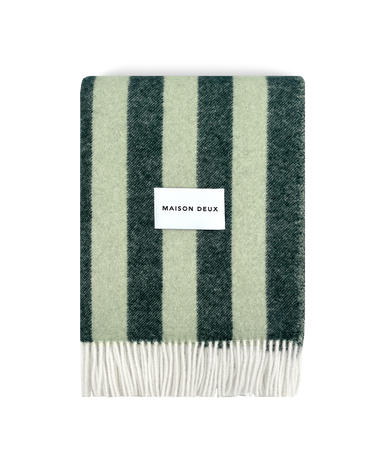 Green & Sage Candy Wrap Blanket by Maison Deux, photo 1