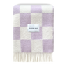 Lilac & White Checkerboard Blanket by Maison Deux, photo 1
