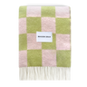 Kiwi & Pink Checkerboard Blanket by Maison Deux, photo 1