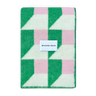 Grass & Pink Cubics Blanket by Maison Deux, photo 1