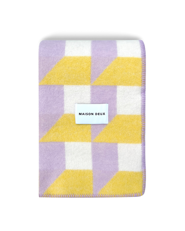 Lilac & Sun Cubics Blanket by Maison Deux, photo 1