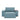 Newilla sleeper upholstered in Mixed Dance Light Blue, studio shot