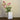 With pink roses on a table · Crinkle Vase, Ceramic Japan (view 4)