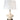 Oliver Ivory Cordless Table Lamp in Brushed Nickel - Hospitality Lighting