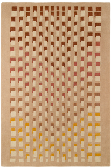Ombra wool rug, full view