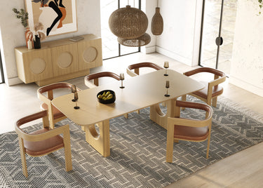 Nova Domus Oshana White Oak Dining Table