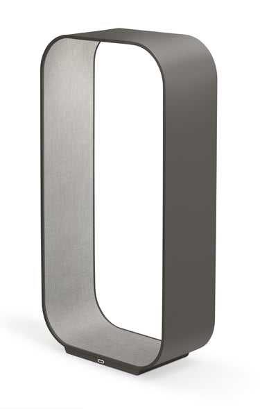 Graphite Exterior, Coal Interior Contour Large Table Lamp by Pablo Designs, studio photo