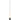 60" H, Black Elise Floor Lamp by Pablo Designs, studio photo