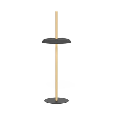Oak, Black Nivél Cordless Floor Lamp by Pablo Designs, studio photo