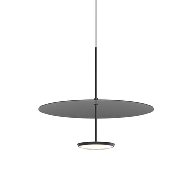 18", Matte Black with Black Sky Dome Pendant by Pablo Designs, studio photo