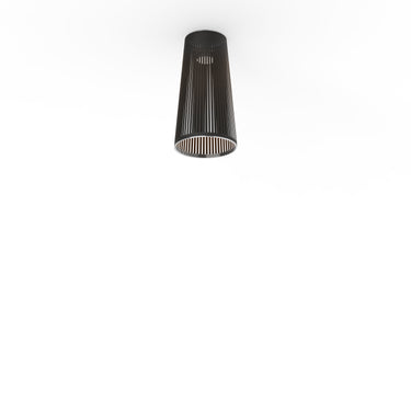 24" H x 13" D, Black Solis Flush by Pablo Designs, studio photo
