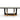 AX Padua Large Black Crocodile & Rosegold Dining Table