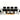 AX Padua Large Black Crocodile & Rosegold Dining Table