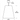Gunnar 23.6" Modern Dimmable Pendant Light by Visual Comfort | Dining & Entryway Fixture Line Drawing