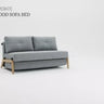 How to operate the Innovation Living Cubed full size sleeper sofa with wood legs