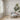 Nova of California Luna Bella Chairside Arc Floor Lamp 60 Weathered Brass Matte White Gold Leaf Shade