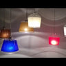 Video showing all available glass shade colors for the Besa Pica 6 mini pendant