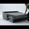 How-to video showing how to operate the Carnell Sleeper Sofa With Slope Arms by Innovation Living