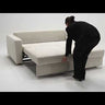 Neah Sofa Bed with Standard Arms showing converting from sofa to sofa bed