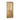 IP65 wet-rated Punto 22 LED wall sconce mounted on an outdoor patio wall, providing functional and decorative exterior lighting in natural brass.