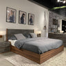 Nova Domus Rado California King Walnut & Volcanic Slate Bed