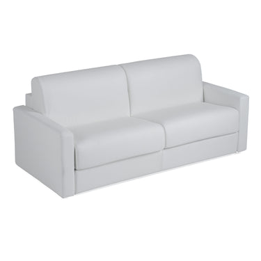 Lamod Italia Revers Italian White Leather Queen Sofabed