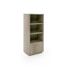 Nova Domus Roma Faux Travertine Gold Bookcase