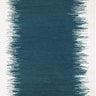 Saona jute rug in Blue, full view
