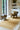 Saona jute rug in Gold, full view