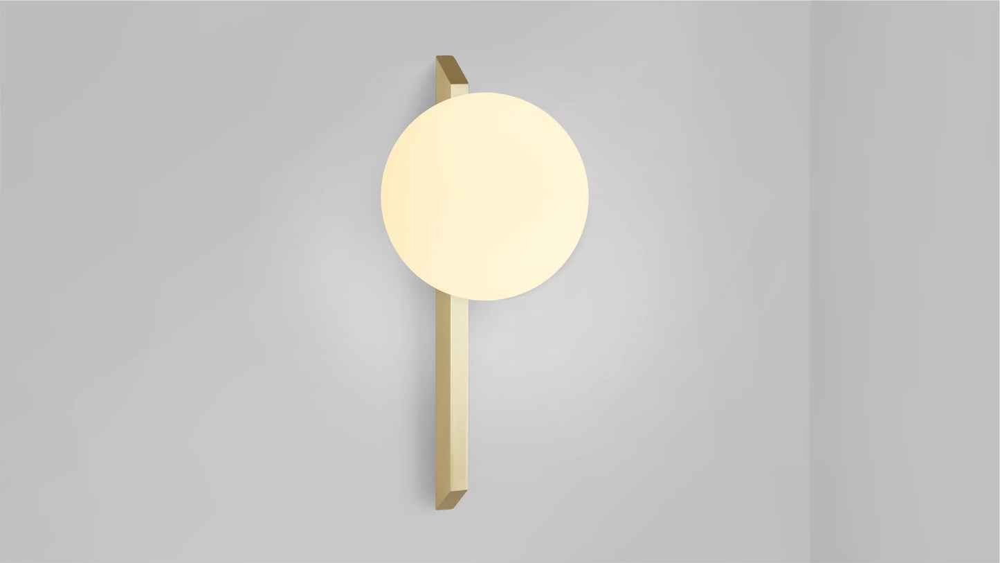 Gaia Tall Plate Wall Sconce by CTO Lighting