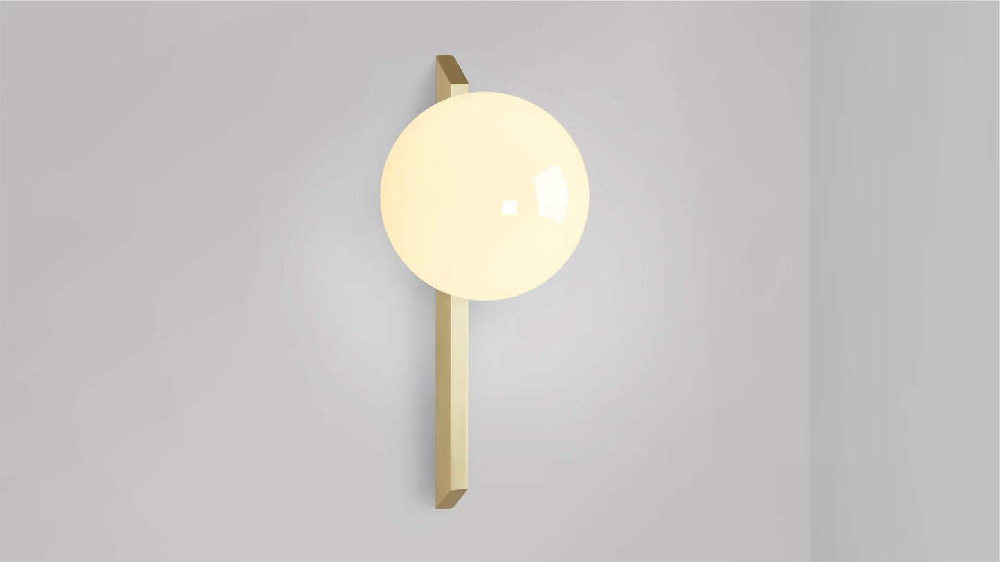 Gaia Tall Plate Wall Sconce by CTO Lighting