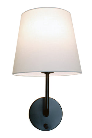 Emily Cordless Wall Sconce in sleek black finish by Modern Lantern