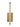 Close-up of Serre 13-inch sconce showing raw-cut crystal and metal frame in natural brass finish