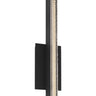 Modern 13-inch LED wall sconce in nightshade black with raw-cut crystal glass by Visual Comfort