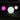 Smart & Green Globe XL white sphere lamp lit at night beside a glowing pink sphere