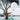 Smart & Green Globe XL lamp floating in a pool beside a swimmer under a tree