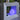 Smart & Green Rock lamp glowing blue-violet inside a white square alcove