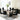 Nova Domus Cartier Black & Rosegold Dining Table