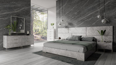 Nova Domus Marbella Italian Grey Marble Dresser