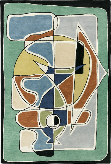 Caprice wool rug in Multi, full view