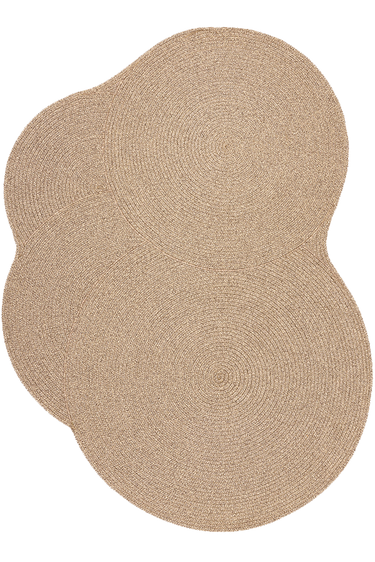 Cloud polypropylene rug, full view