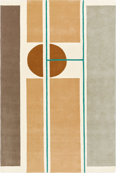 Colagem wool rug, full view