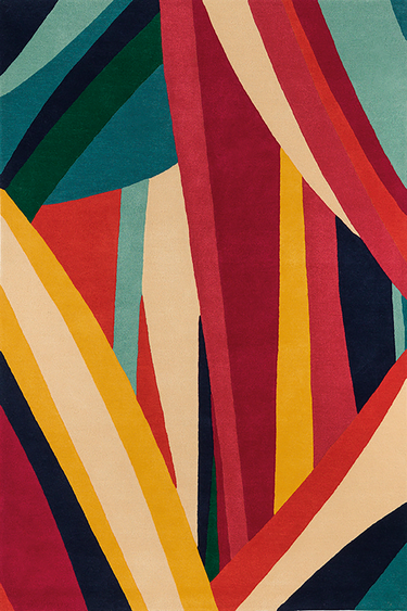 Ipanema wool rug, full view