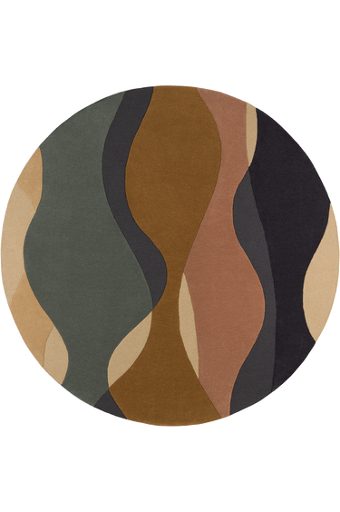 Océane wool rug, full view